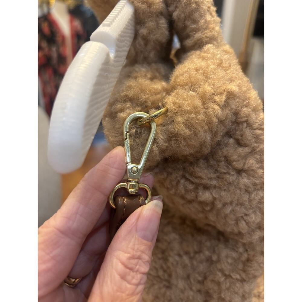 Laundry by Shelli Segal Y2K Los Angeles Small Brown Faux Fur Sherpa Crossbody - Picture 10 of 16